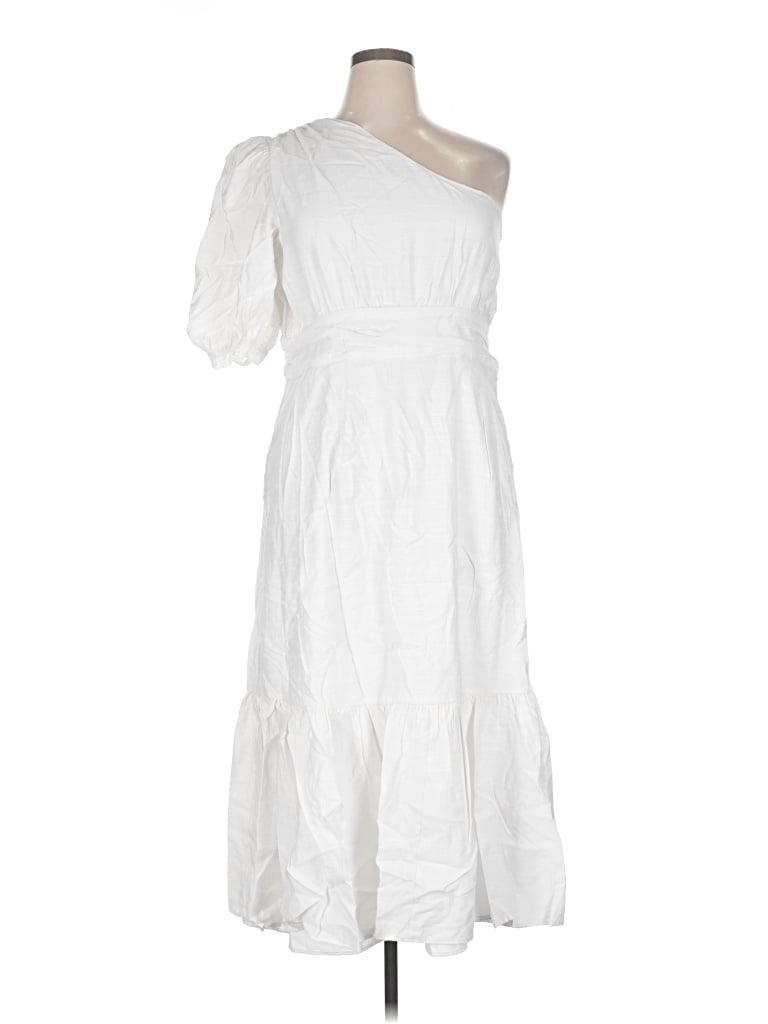 Pre-owned Express Casual Dress In White