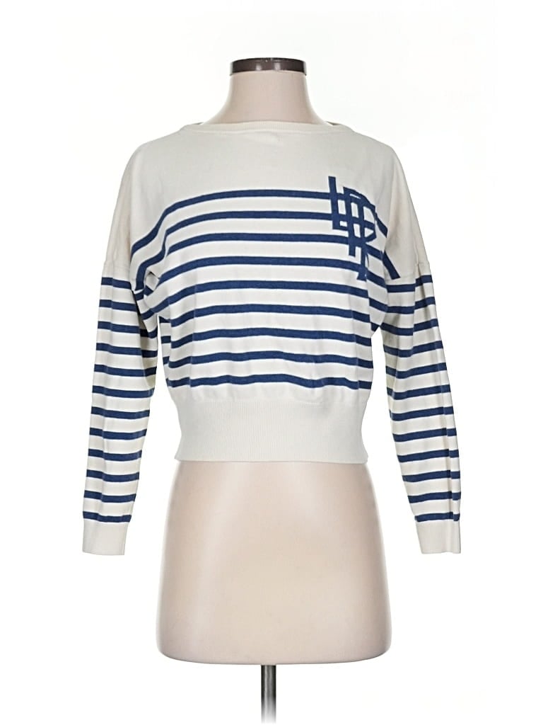 Pre-owned Polo Ralph Lauren Pullover Sweater In White