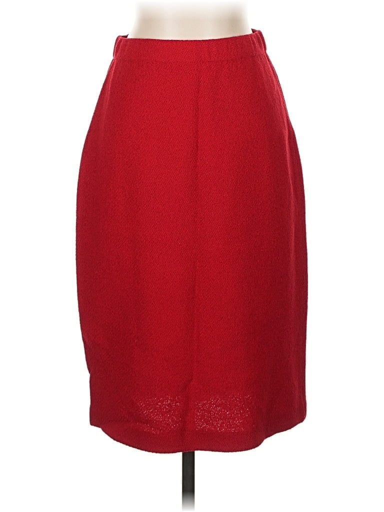 Pre-owned St John Formal Skirt In Red