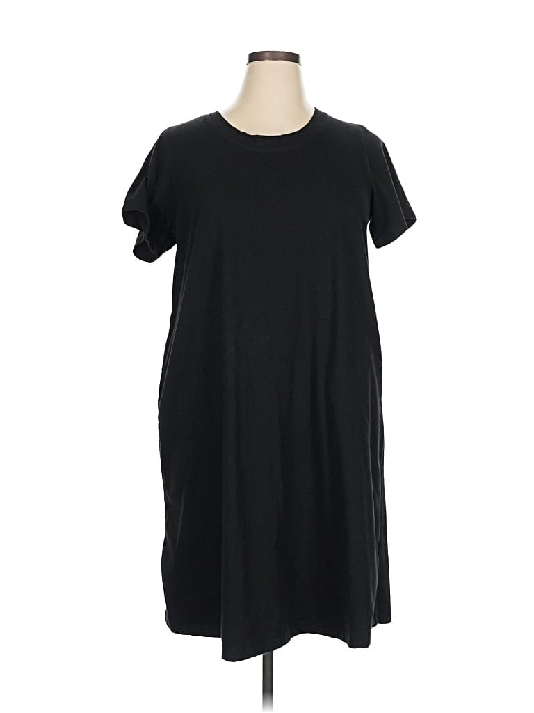 Pre-owned Woman Within Casual Dress In Black
