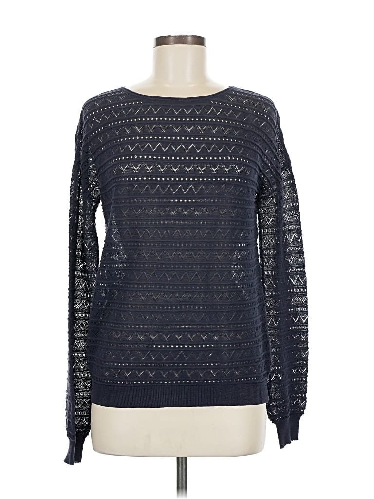 Pre-owned Halston Heritage Pullover Sweater In Blue