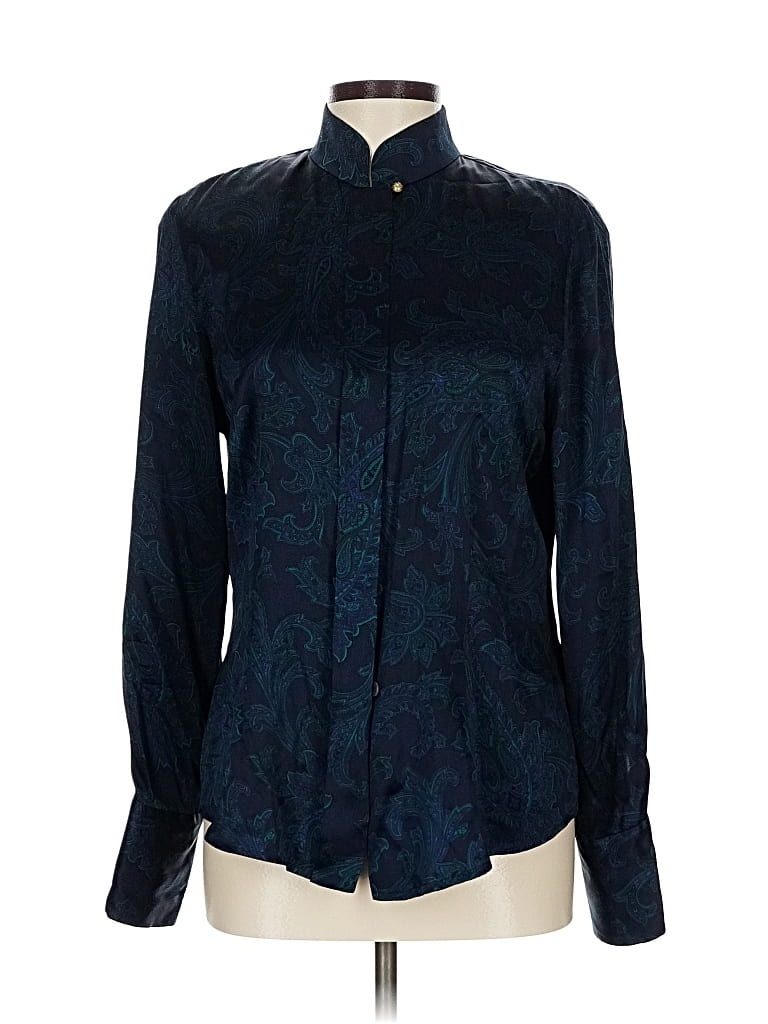 LINDA ALLARD ELLEN TRACY Pre-owned Long Sleeve Blouse In Blue