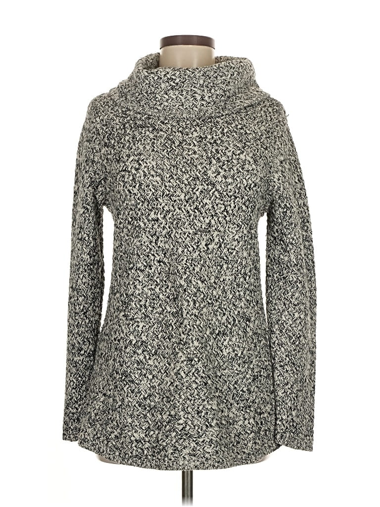 Pre-owned Dana Buchman Turtleneck Sweater In Gray