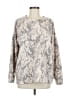 H By Halston Print Gray Pullover Sweater Size M - photo 1