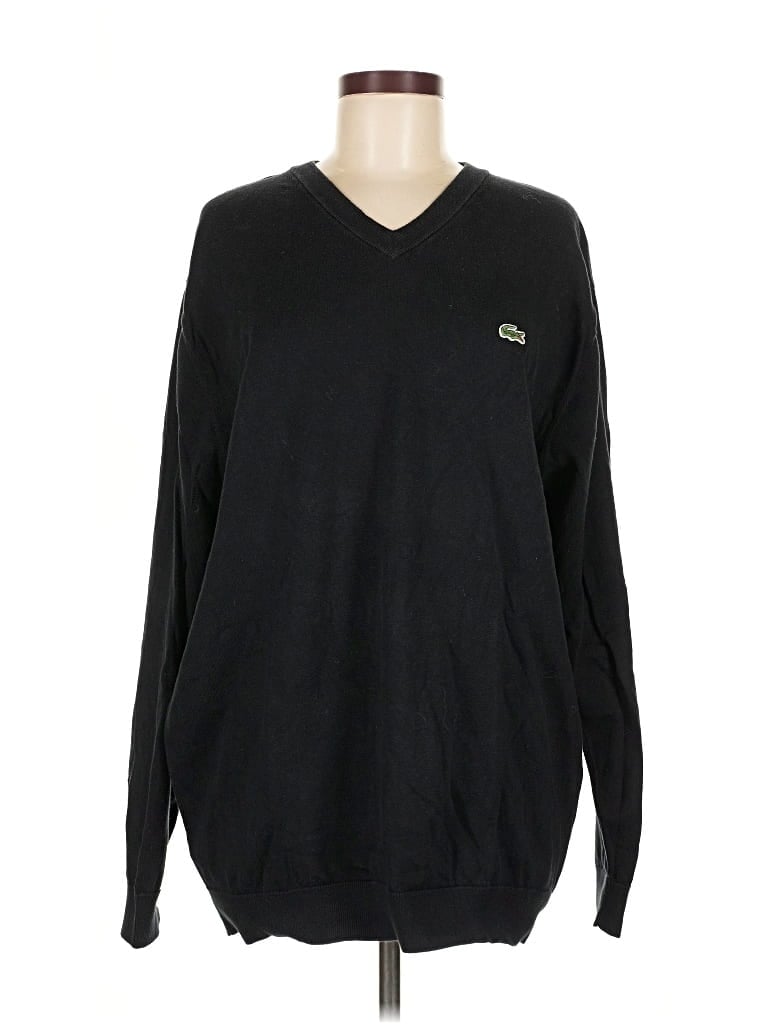 Pre-owned Lacoste Pullover Sweater In Black