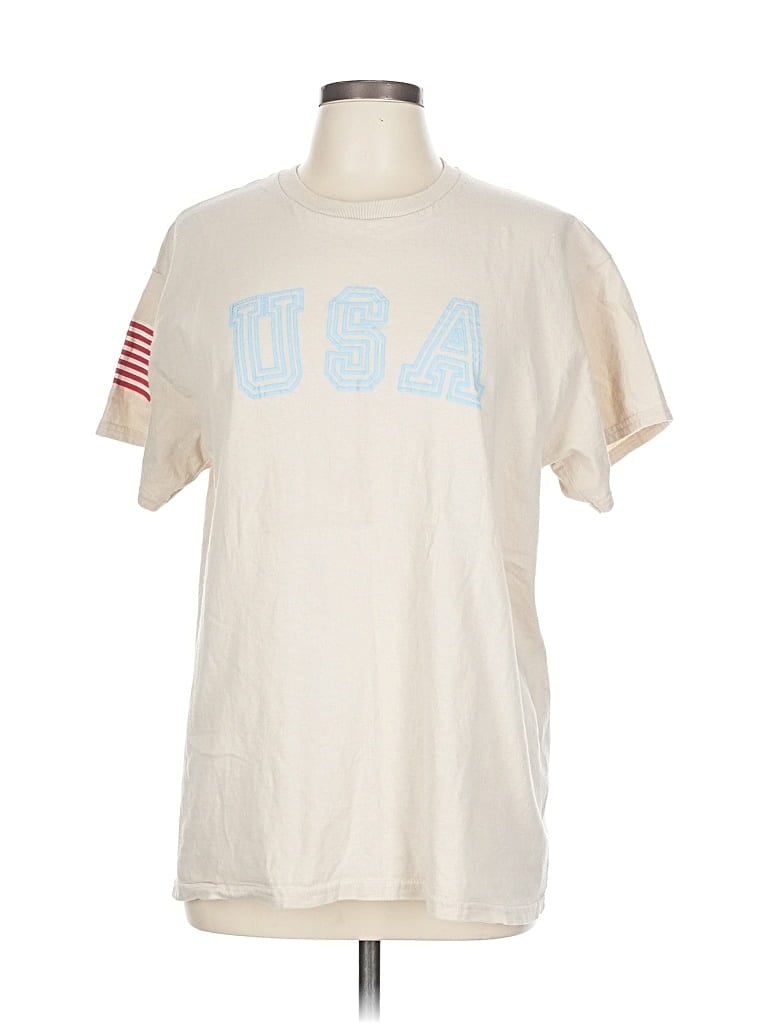 Pre-owned Gildan Short Sleeve T-shirt In White