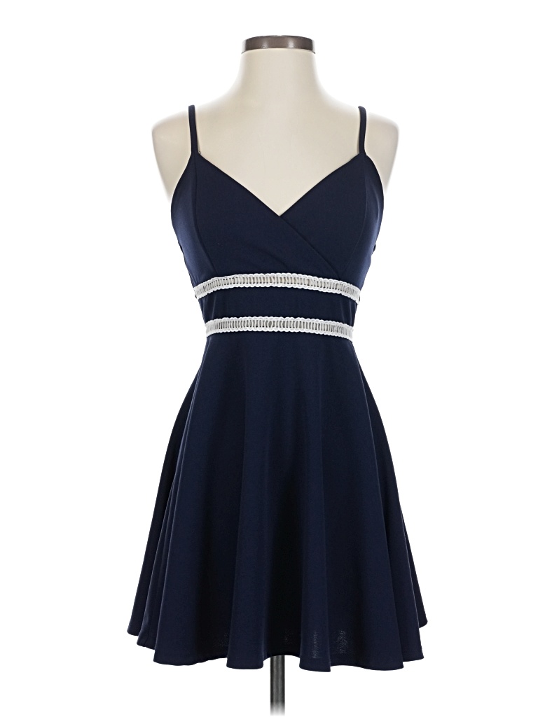 Pre-owned Mi Ami Cocktail Dress In Blue