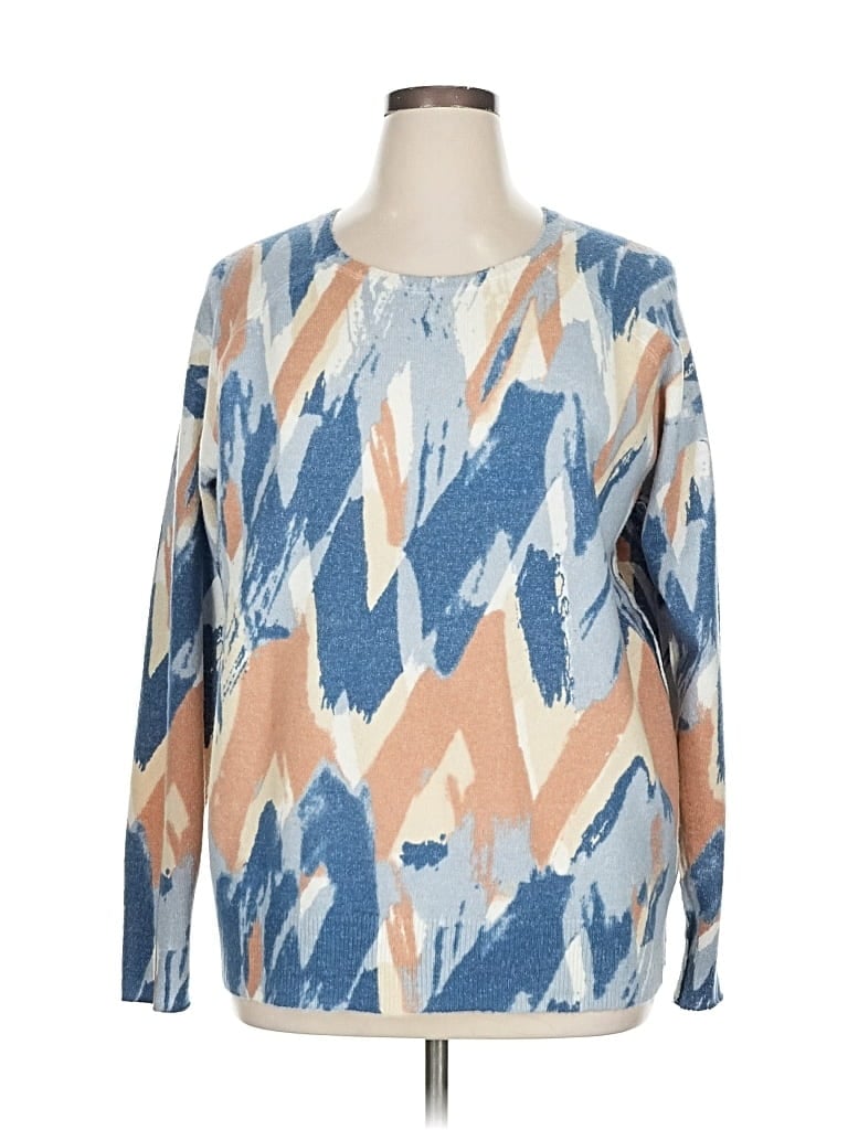 Pre-owned Unbranded Pullover Sweater In Blue