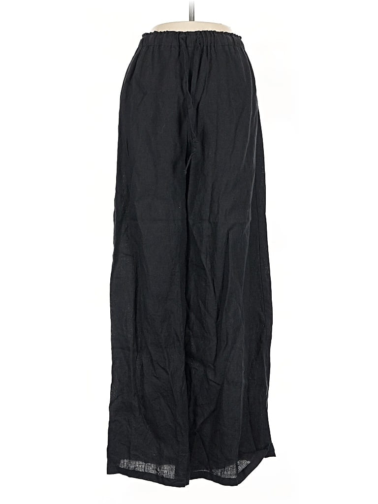 Pre-owned Stillwater Linen Pants In Black