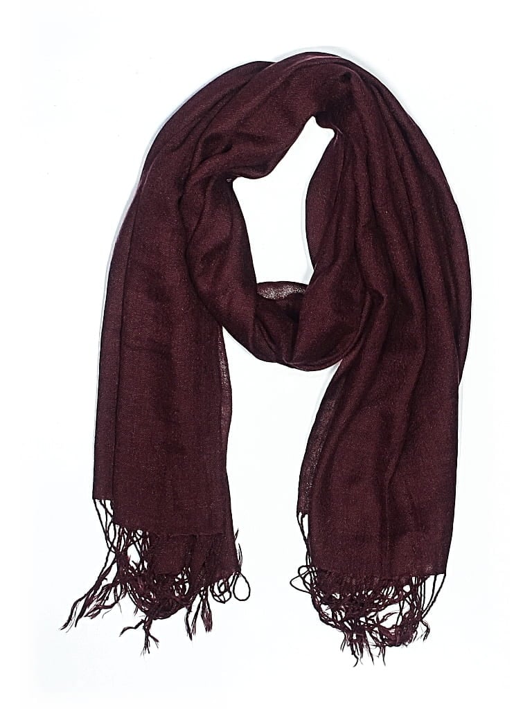 Pre-owned Unbranded Scarf In Burgundy