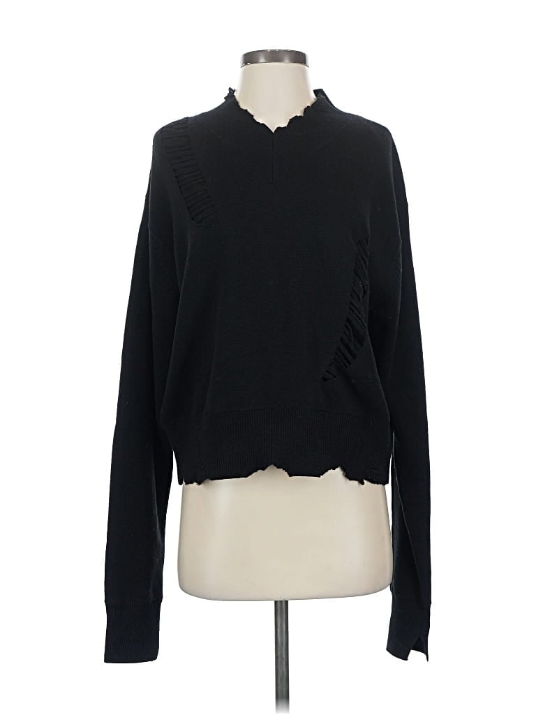 Pre-owned Helmut Lang Wool Pullover Sweater In Black