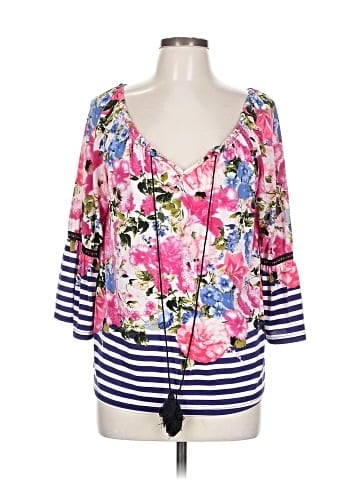 Unique Spectrum 3/4 Sleeve Blouse (view 1)