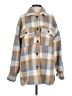 By Together 100% Polyester Plaid Tan Coat Size S - photo 1