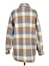 By Together 100% Polyester Plaid Tan Coat Size S - photo 2