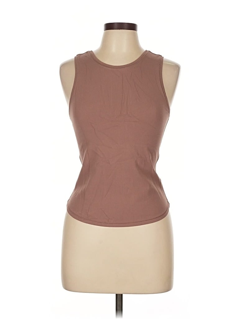 Pre-owned Lululemon Athletica Sleeveless T-shirt In Brown