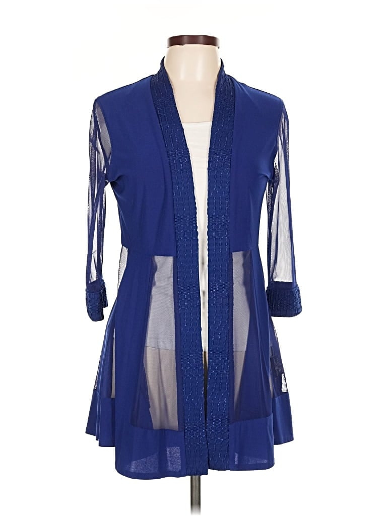 Pre-owned R & M Richards Cardigan Sweater In Blue