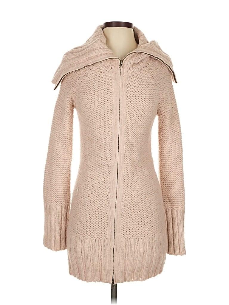 Pre-owned Bcbgmaxazria Cardigan Sweater In Brown