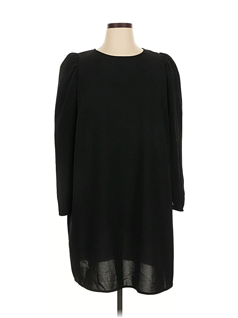 Pre-owned H&m Casual Dress In Black