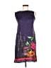 Assorted Brands Graphic Purple Cocktail Dress Size M - photo 1
