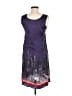 Assorted Brands Graphic Purple Cocktail Dress Size M - photo 2