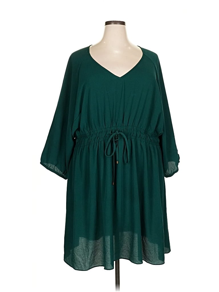 Pre-owned City Chic Casual Dress In Green