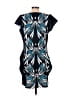 City Chic Graphic Blue Black Cocktail Dress Size XXS - photo 2