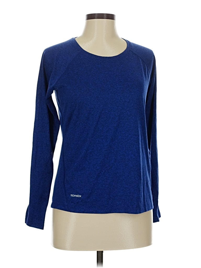 Pre-owned Eastern Mountain Sports Long Sleeve T-shirt In Blue