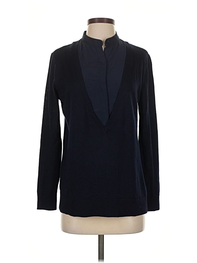 Pre-owned Club Monaco Cardigan Sweater In Blue