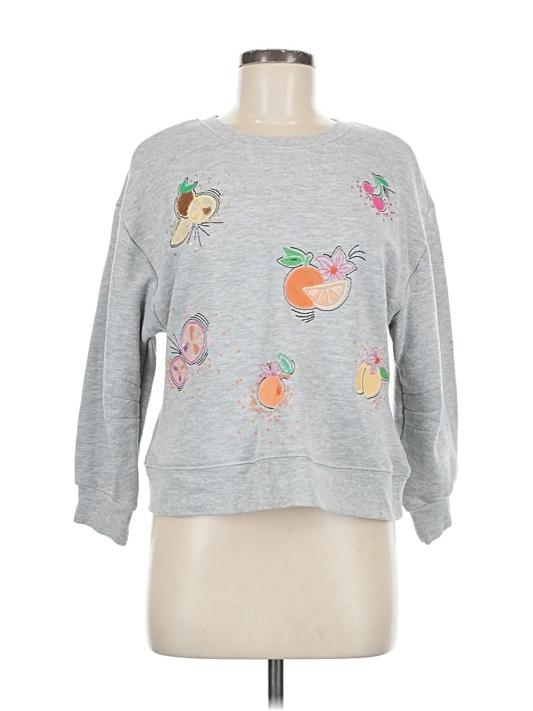 Pre-owned Democracy Sweatshirt In Gray