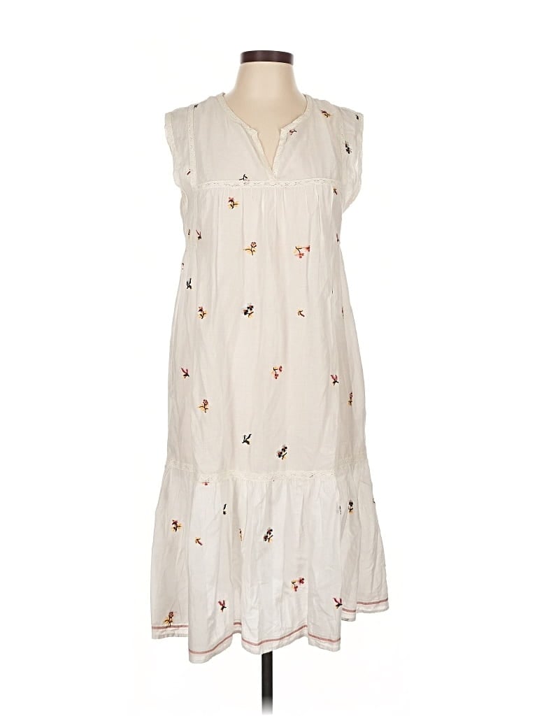 Pre-owned Max Studio Casual Dress In White