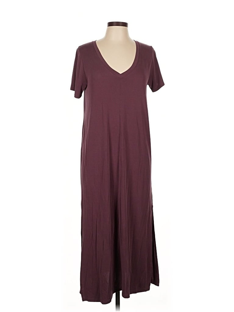 Pre-owned Lulus Casual Dress In Burgundy
