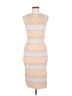 JOA Stripes Tan Cocktail Dress Size M - photo 1