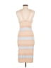 JOA Stripes Tan Cocktail Dress Size M - photo 2