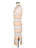 JOA Stripes Tan Cocktail Dress Size M - photo 5