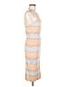 JOA Stripes Tan Cocktail Dress Size M - photo 4
