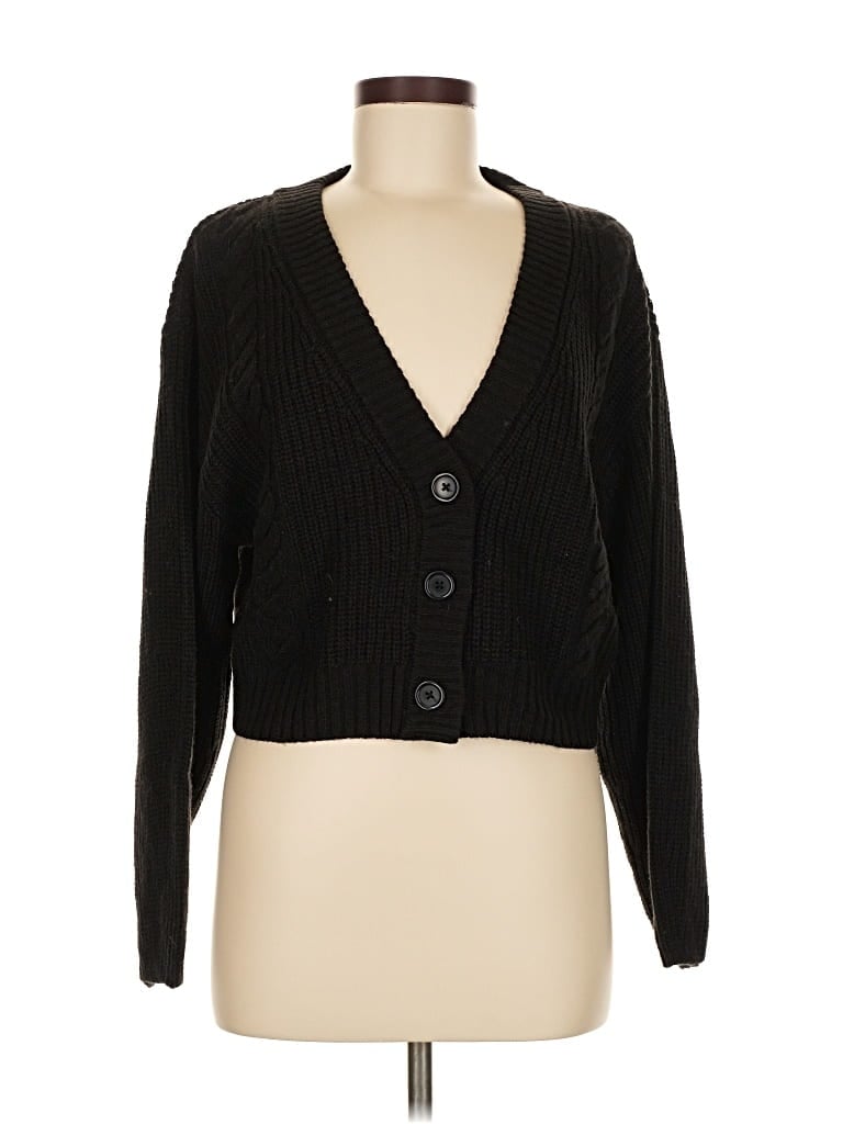 DIVIDED BY H&M Pre-owned Cardigan Sweater In Black