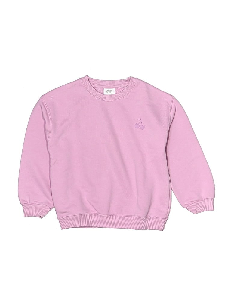 Pre-owned Zara Kids' Sweatshirt In Pink