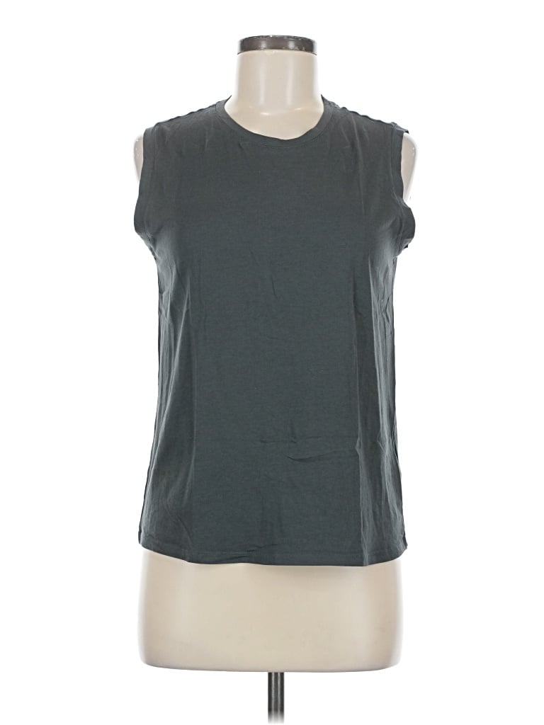 Pre-owned Quince Sleeveless T-shirt In Gray