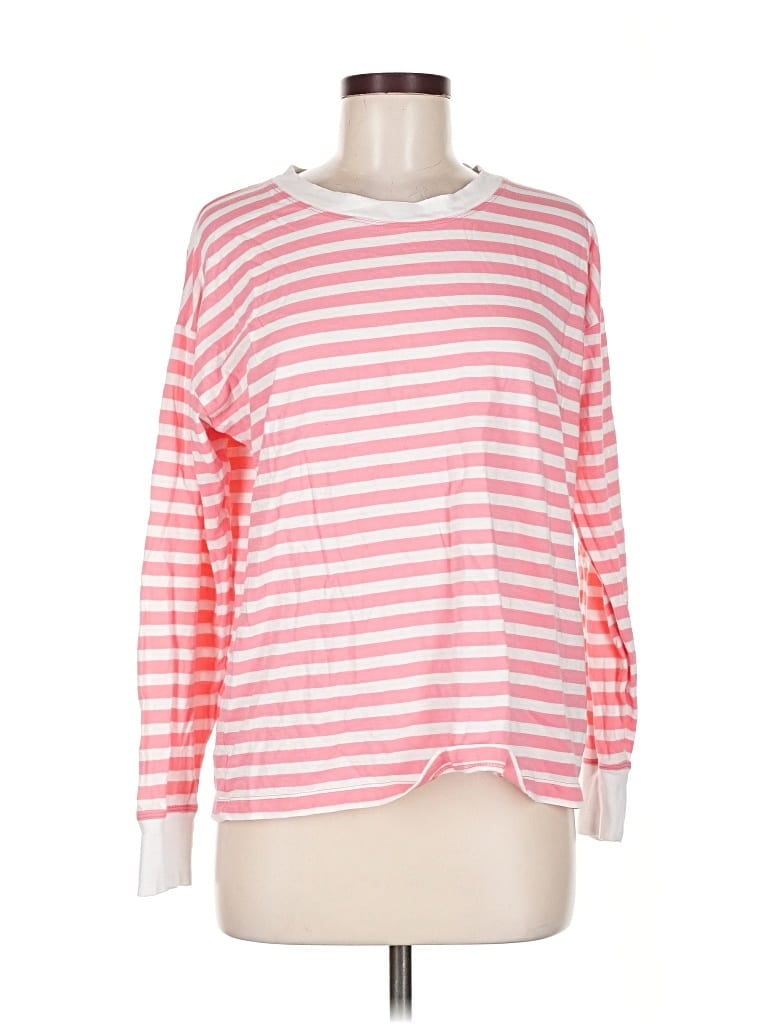 Pre-owned J.crew Factory Store Long Sleeve T-shirt In Pink