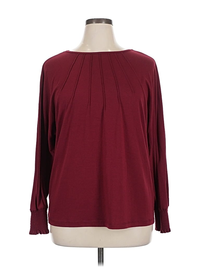 Pre-owned Automet Long Sleeve T-shirt In Burgundy