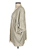 Vanessa Virginia Metallic Silver 3/4 Sleeve Blouse Size S - photo 5