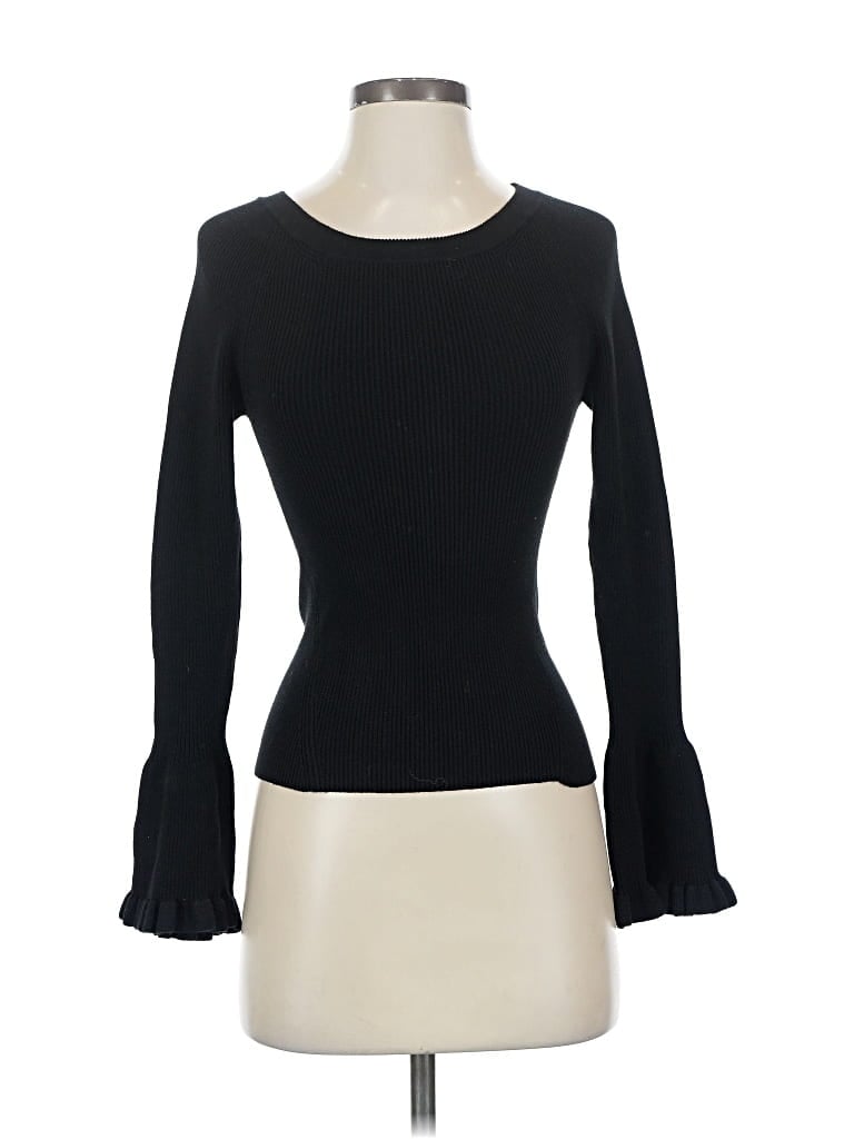 Pre-owned Maeve By Anthropologie Pullover Sweater In Black