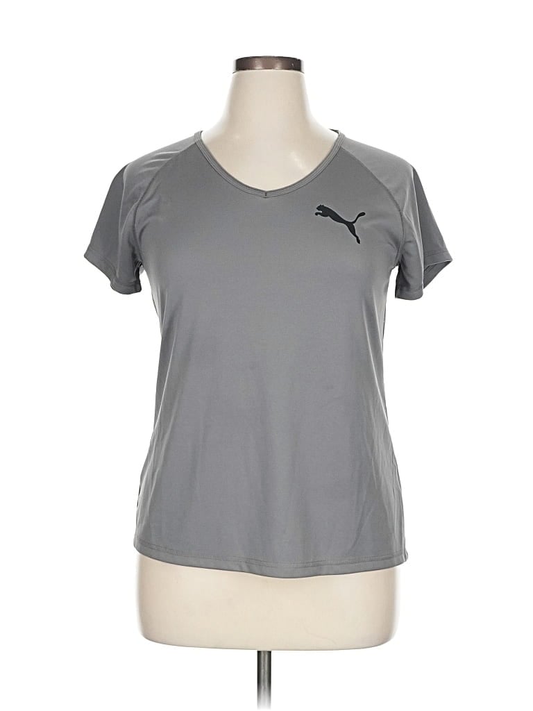 Pre-owned Puma Active T-shirt In Gray