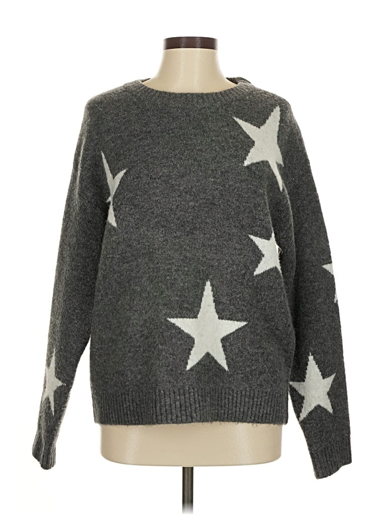 Pre-owned Aqua Pullover Sweater In Gray