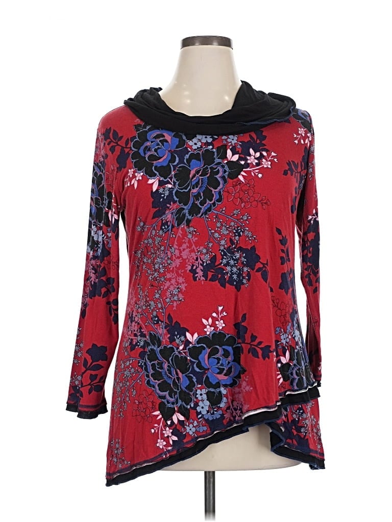 Pre-owned Parsley & Sage 3/4 Sleeve Blouse In Red