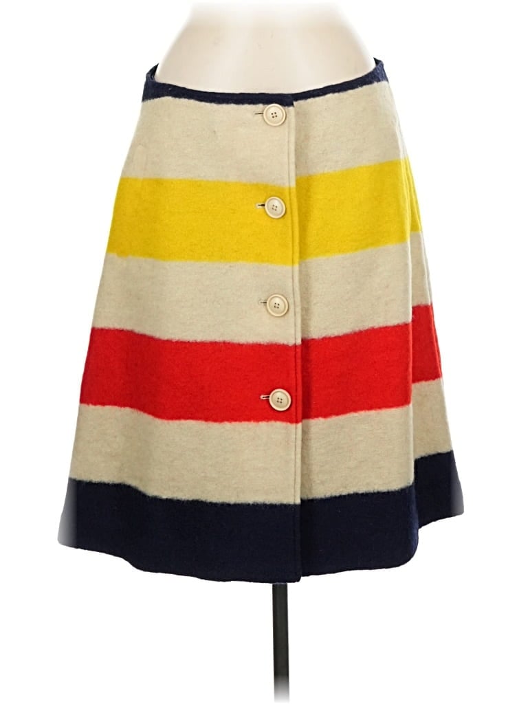 Pre-owned Boden Wool Skirt In Brown
