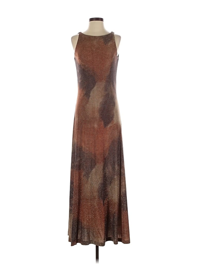 Pre-owned Betsy & Adam Casual Dress In Brown