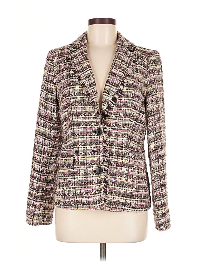 Pre-owned Dkny Blazer Jacket In Purple