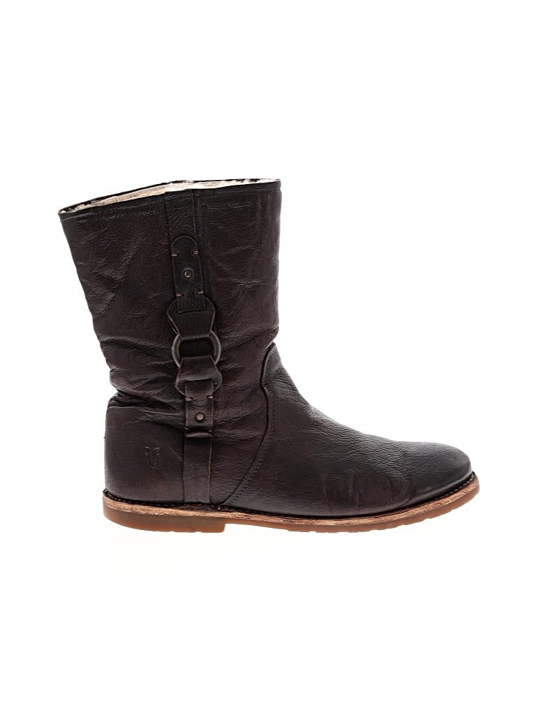 Pre-owned Frye Ankle Boots In Brown