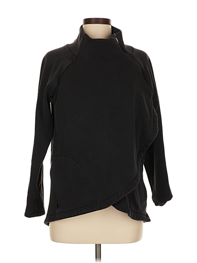 Pre-owned Athleta Turtleneck Sweater In Black